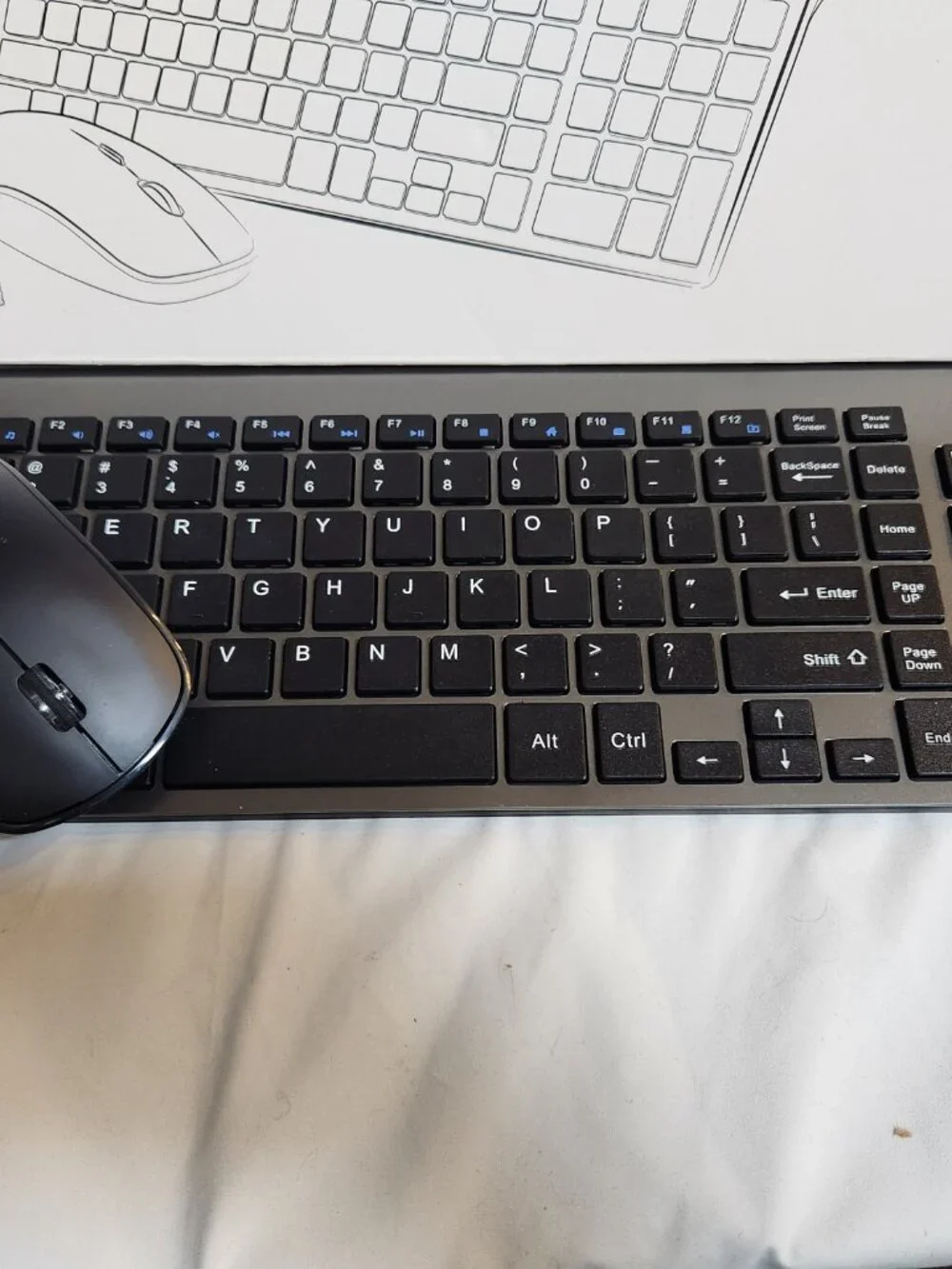 Wireless Keyboard and Mouse ergonomic